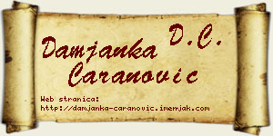 Damjanka Caranović vizit kartica